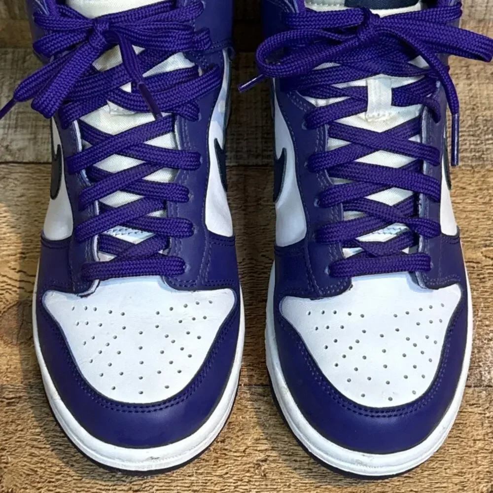 Nike Dunk High GS High Top Shoes Electro Purple Midnight Navy Size 6 6Y